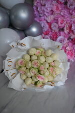 Set of Chocolate Covered Strawberries and Roses - Marry Me